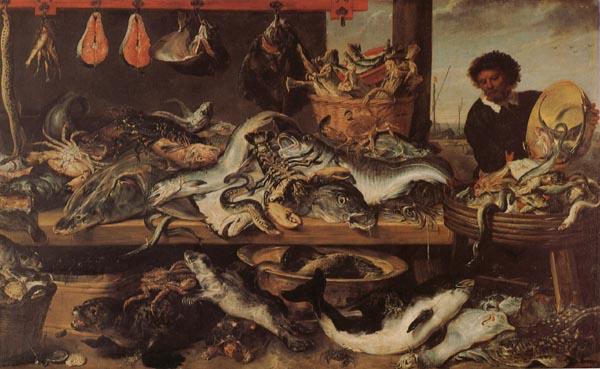 Frans Snyders Fish Stall Germany oil painting art